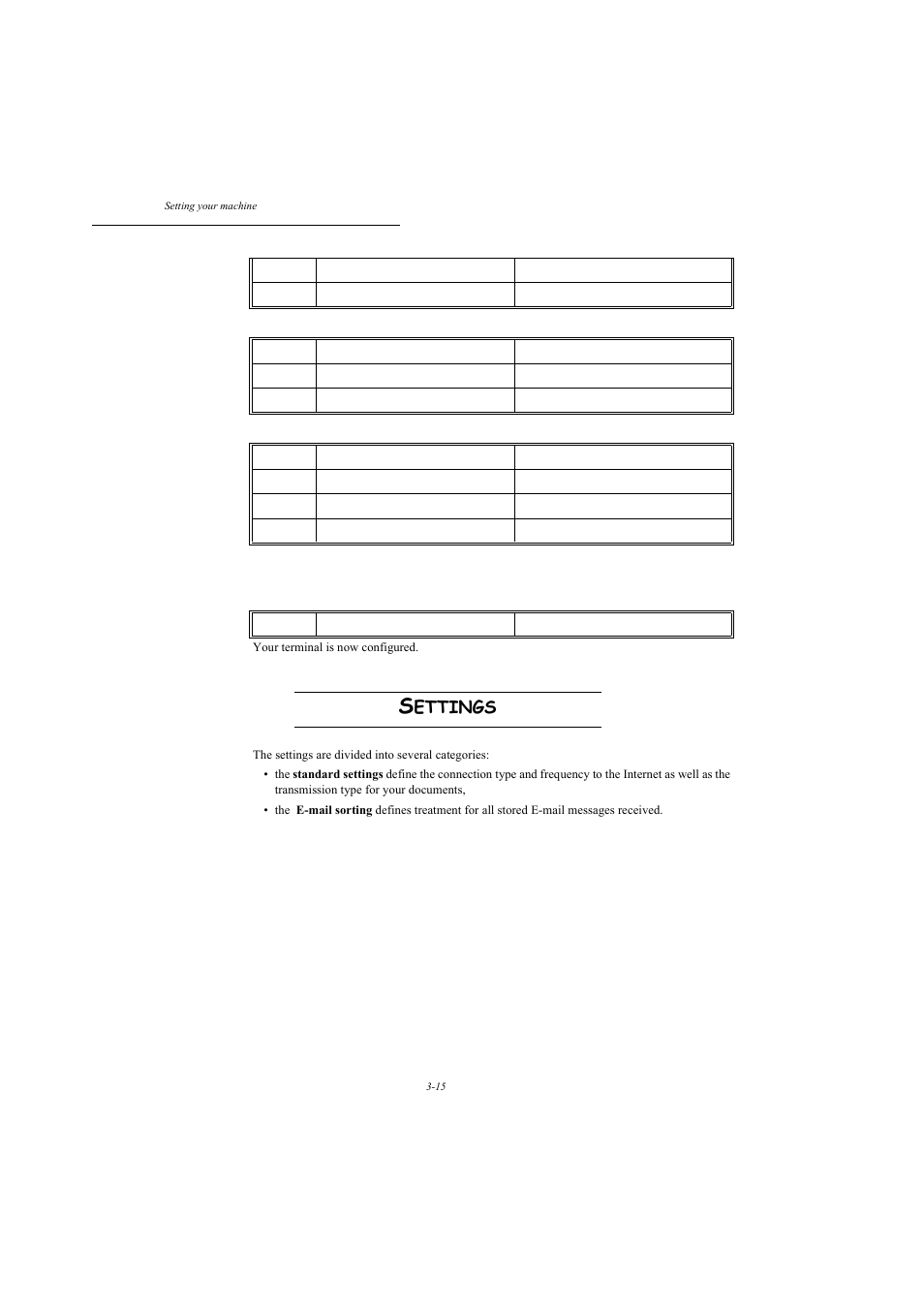 Settings, Ettings, Message service | Servers, Smtp authent | TA Triumph-Adler MFP 980 User Manual | Page 52 / 125