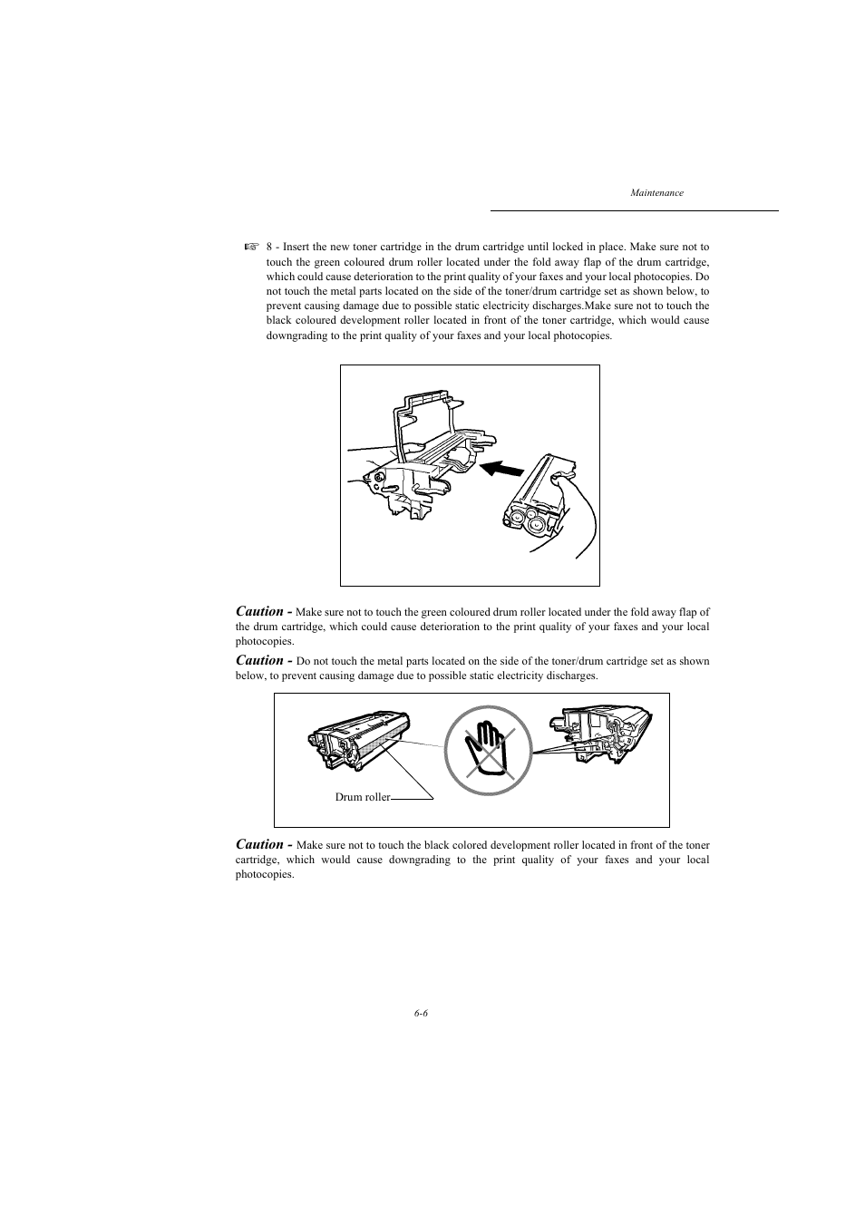 Caution | TA Triumph-Adler MFP 980 User Manual | Page 99 / 125