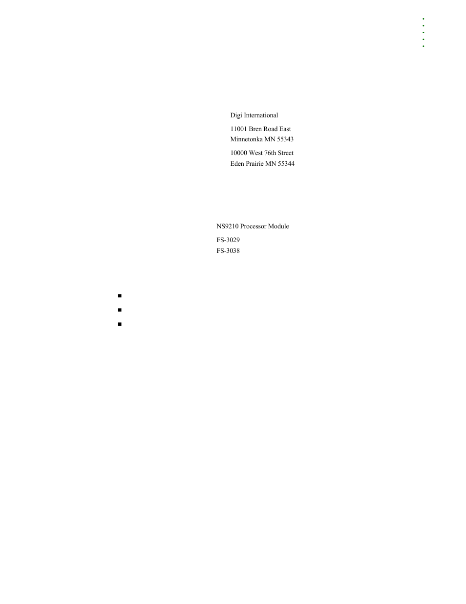 Digi NS9210 User Manual | Page 77 / 80