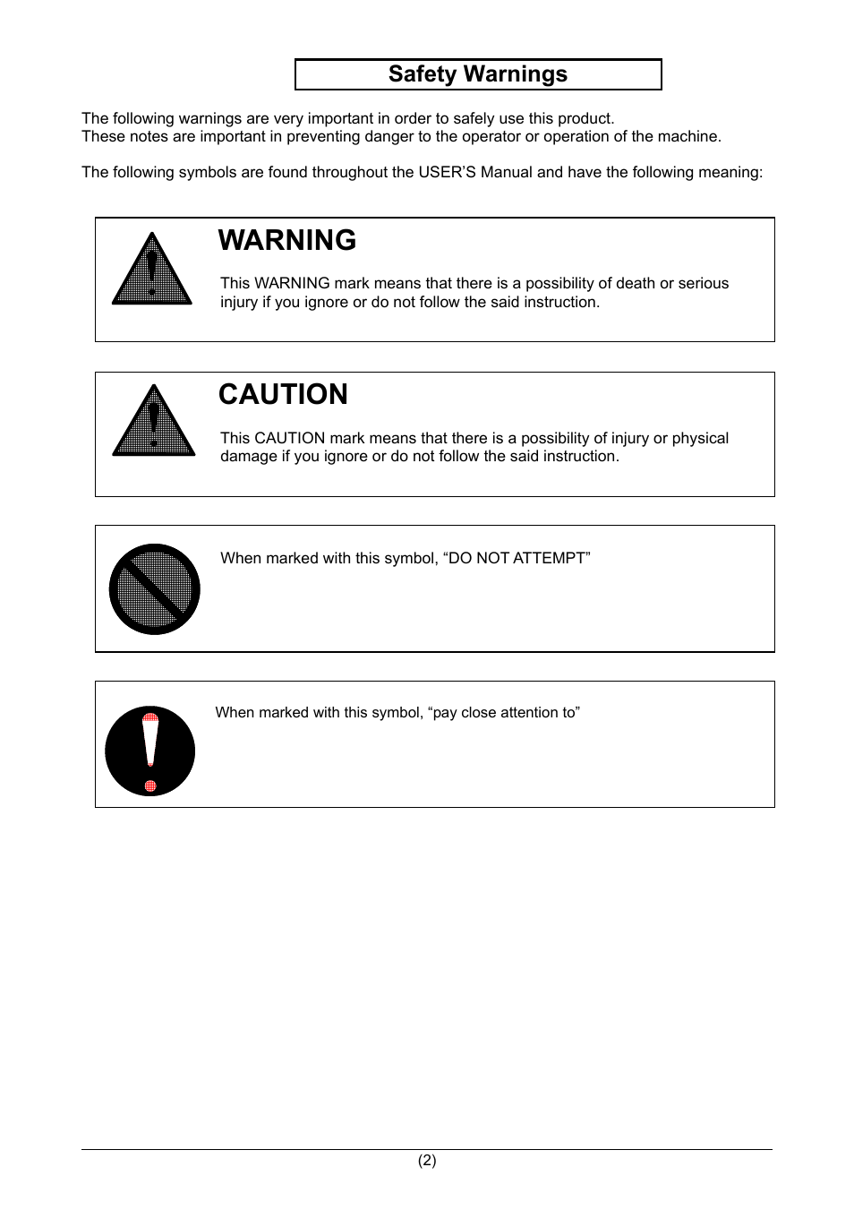 Warning, Caution, Safety warnings | TA Triumph-Adler CX 8020 User Manual | Page 3 / 84