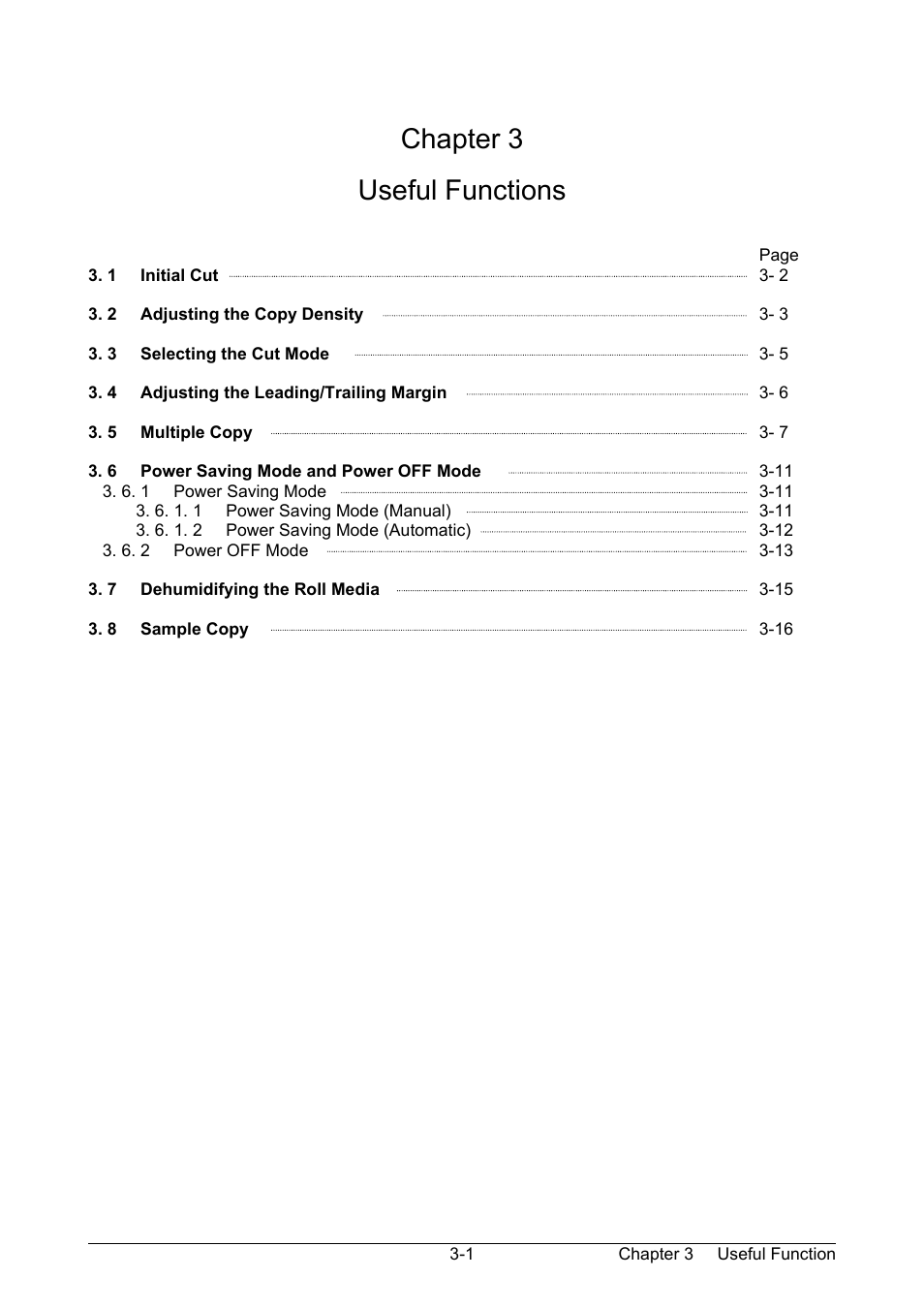 Chapter 3, Useful functions | TA Triumph-Adler CX 8020 User Manual | Page 44 / 84