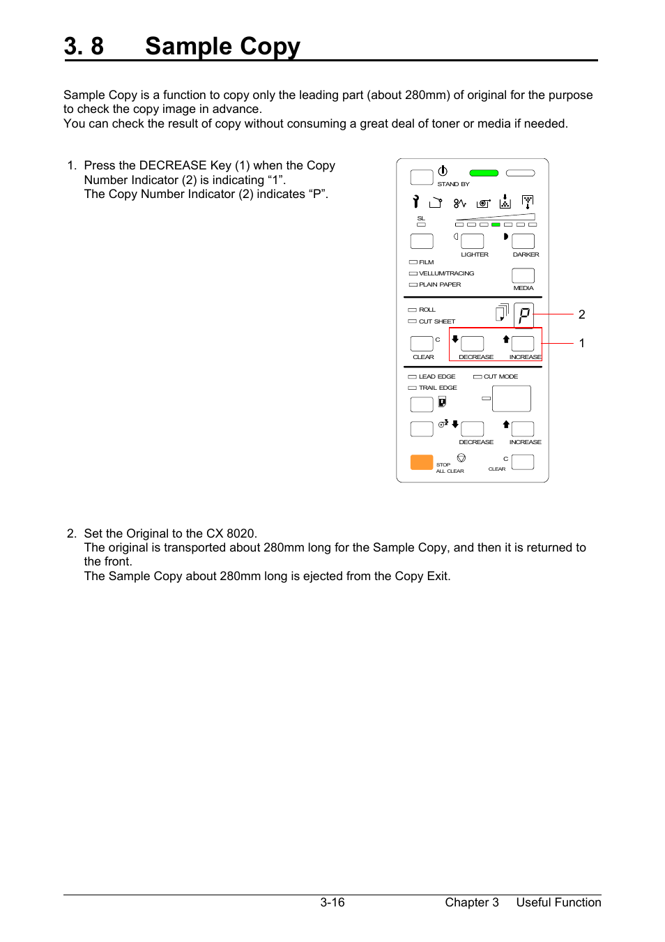 8 sample copy | TA Triumph-Adler CX 8020 User Manual | Page 59 / 84