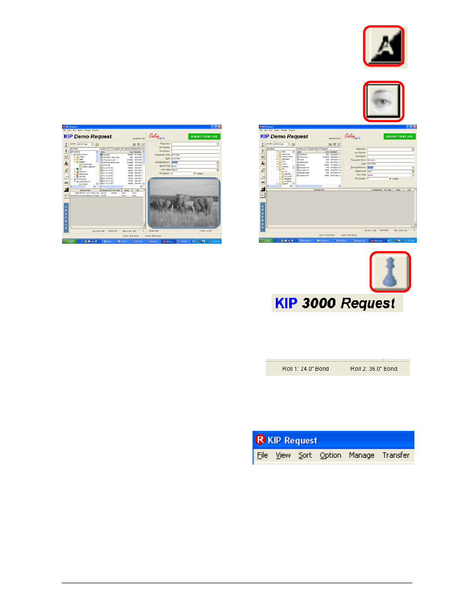 6 printer selection, 7 printer information, 8 menu | TA Triumph-Adler CX 8036 User Manual | Page 180 / 268