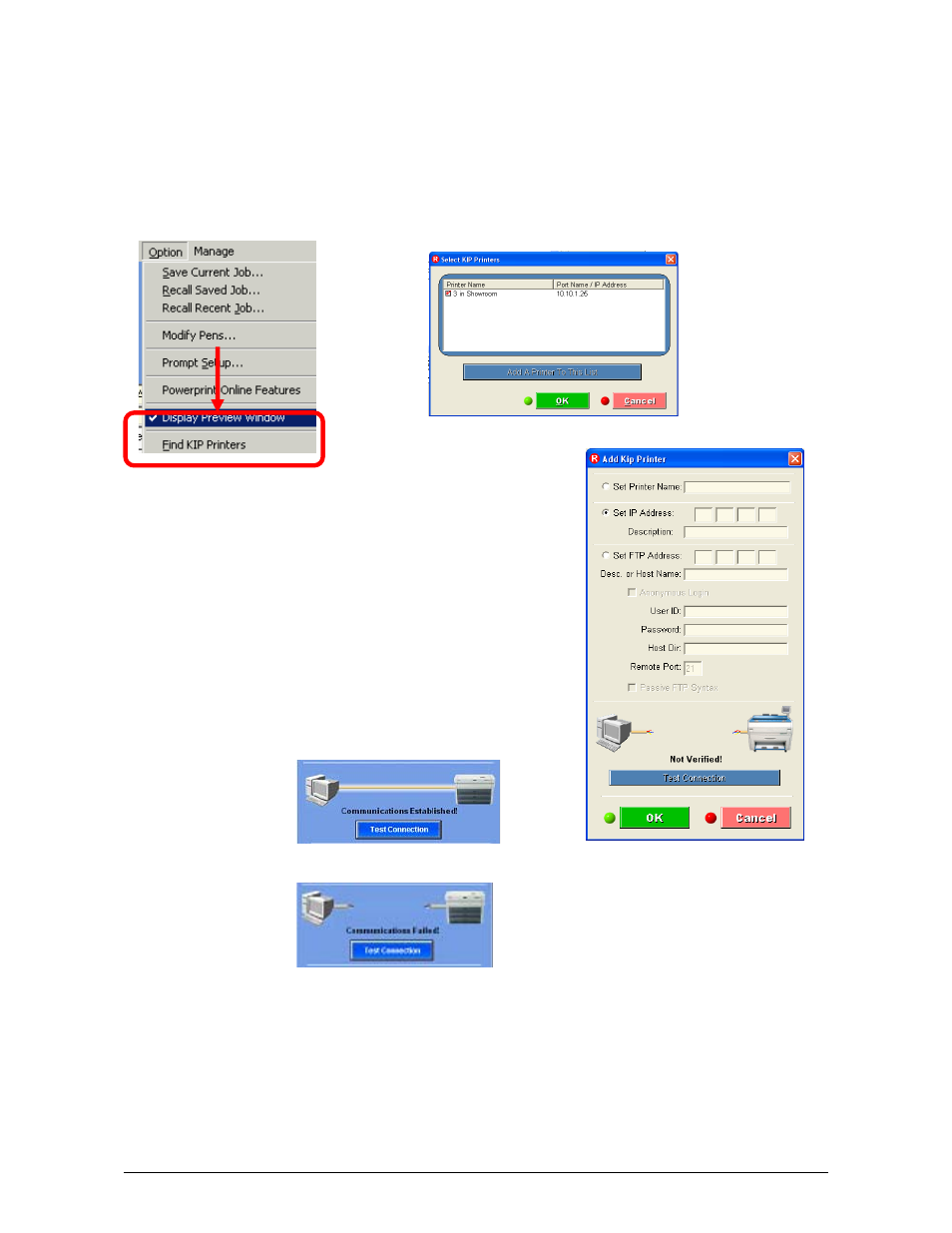 2 connection to printers | TA Triumph-Adler CX 8036 User Manual | Page 190 / 268