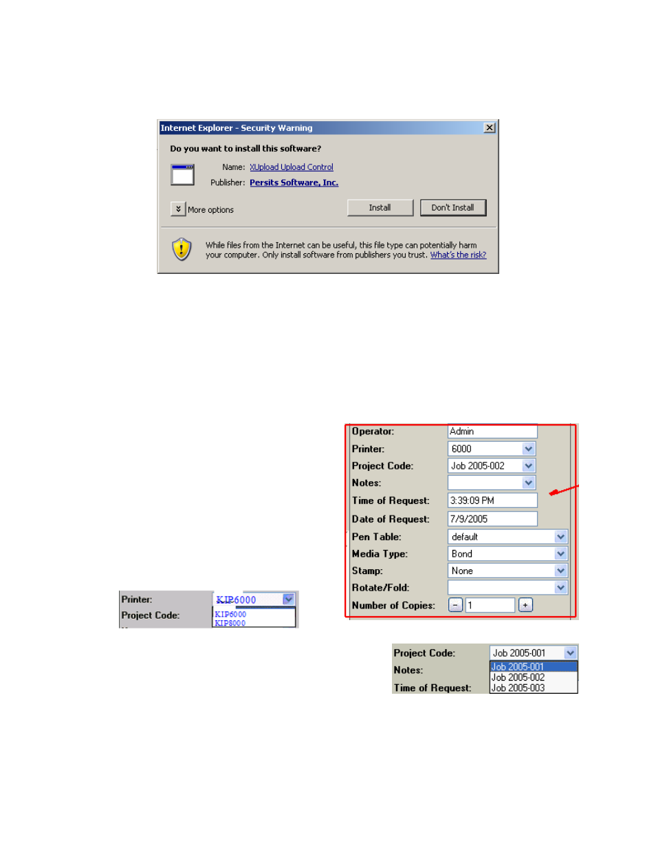 2 logout, 3 admin setup, 4 requester region | TA Triumph-Adler CX 8036 User Manual | Page 211 / 268