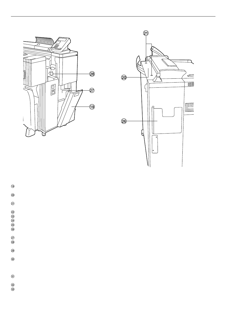 Chapter 2 names of parts | TA Triumph-Adler CX 8682 User Manual | Page 12 / 102