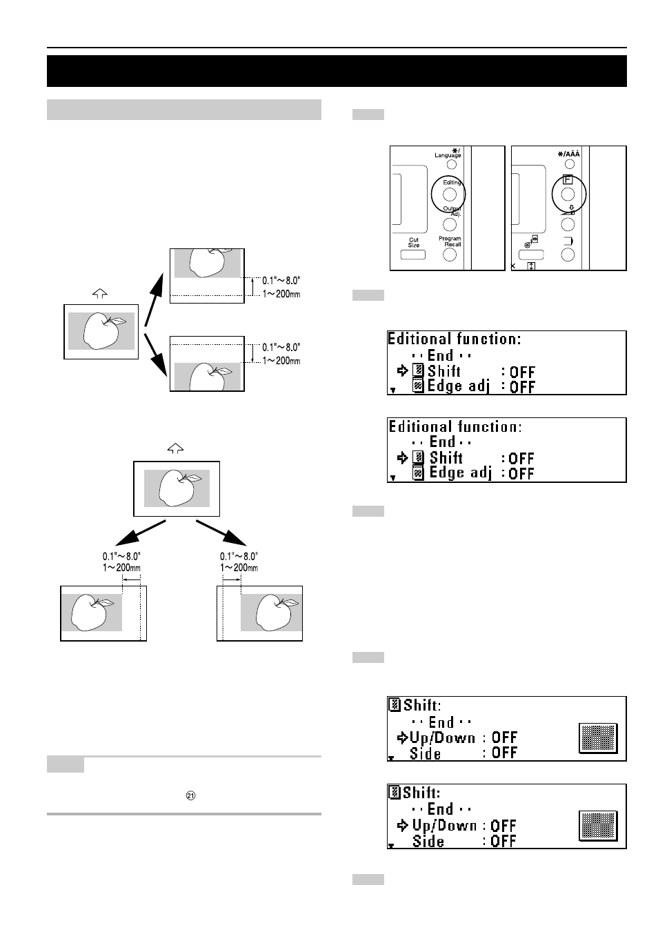 Editing functions | TA Triumph-Adler CX 8682 User Manual | Page 38 / 102
