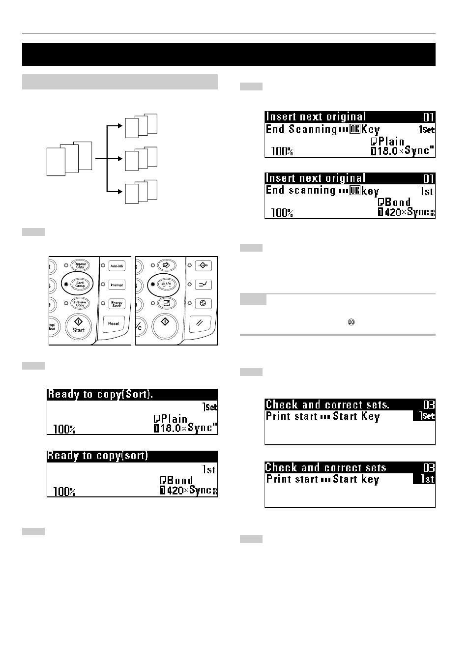 Sort/group copy | TA Triumph-Adler CX 8682 User Manual | Page 45 / 102