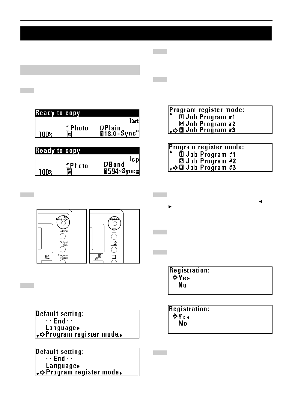 Program function | TA Triumph-Adler CX 8682 User Manual | Page 55 / 102