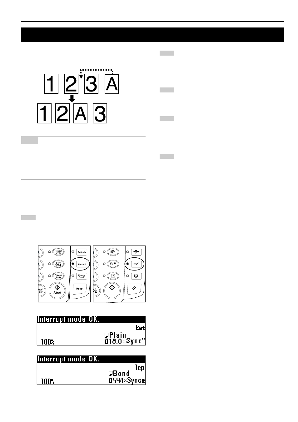 Interrupt copy | TA Triumph-Adler CX 8682 User Manual | Page 57 / 102