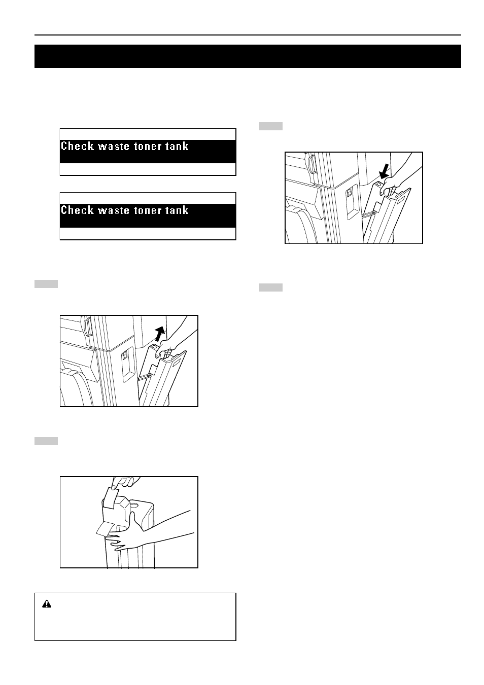 Replacing the waste toner tank | TA Triumph-Adler CX 8682 User Manual | Page 87 / 102