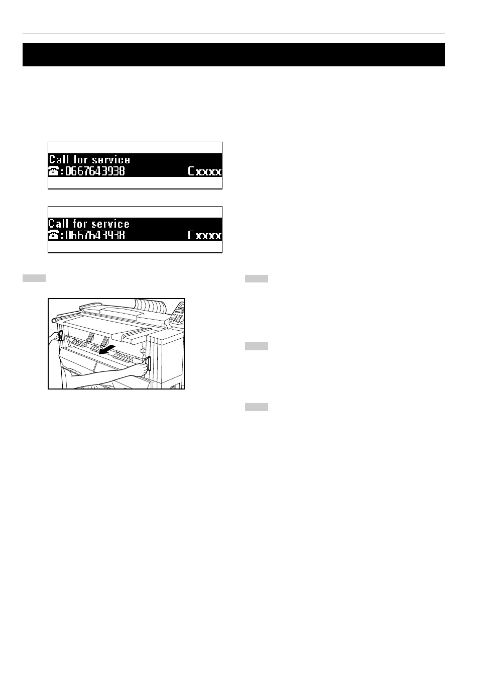 Countermeasures against call for service message | TA Triumph-Adler CX 8682 User Manual | Page 90 / 102