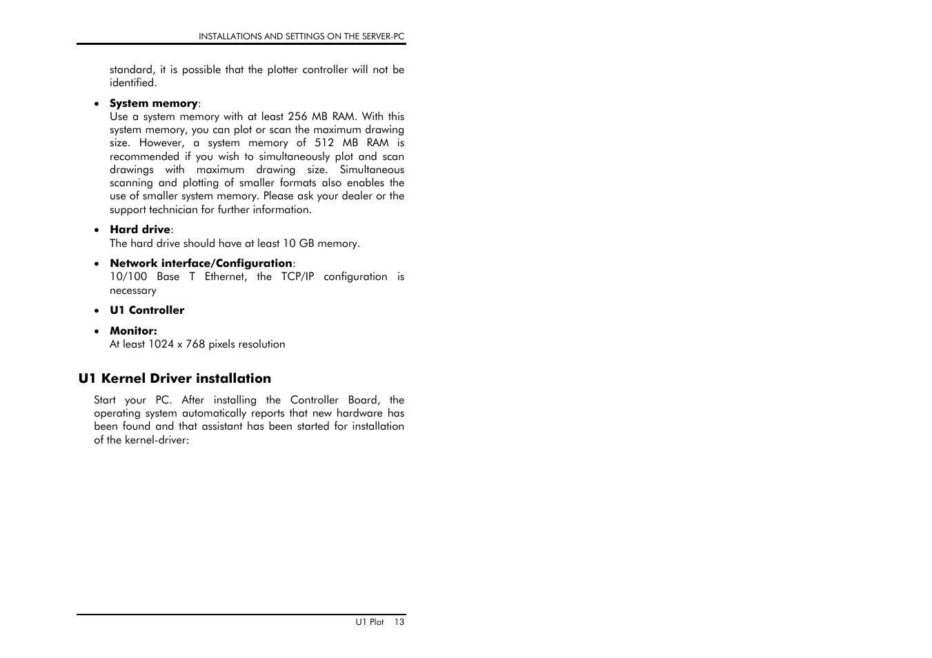 U1 kernel driver installation | TA Triumph-Adler CX 8682 User Manual | Page 13 / 129