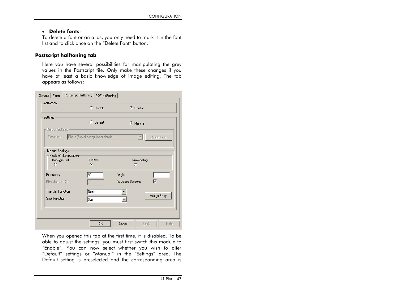 Postscript halftoning tab | TA Triumph-Adler CX 8682 User Manual | Page 47 / 129