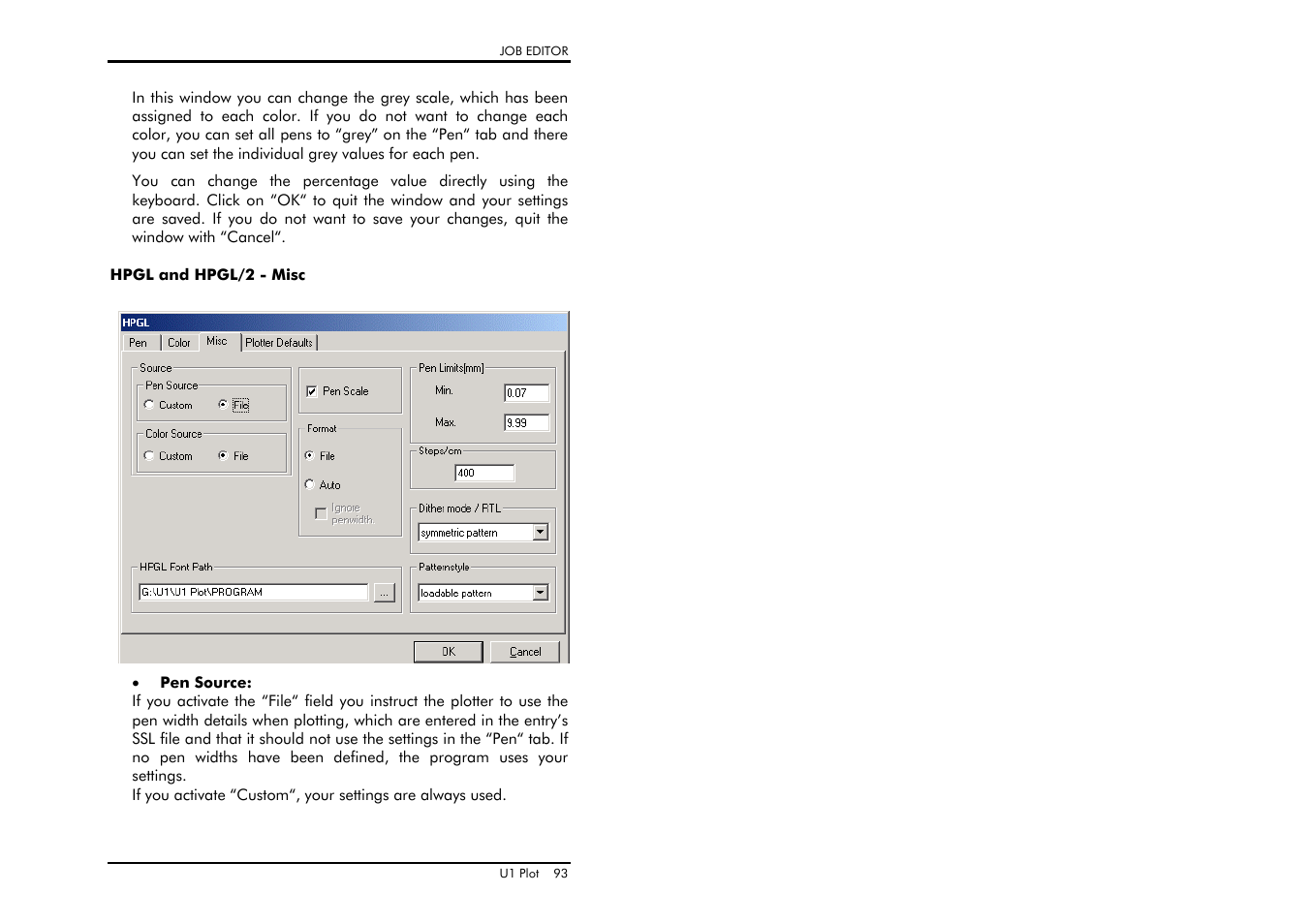 Hpgl and hpgl/2 - misc | TA Triumph-Adler CX 8682 User Manual | Page 93 / 129