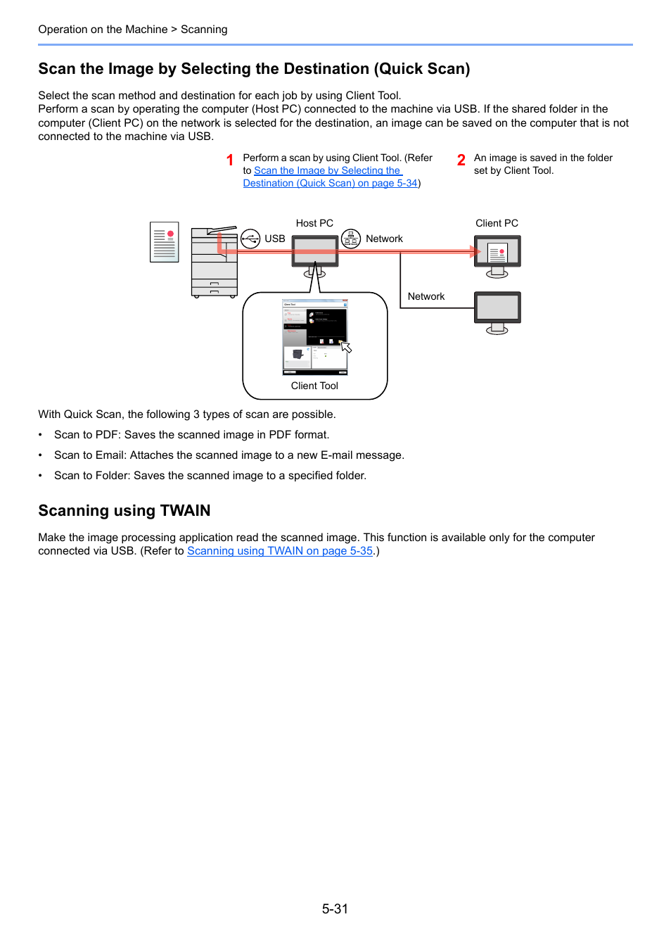 Scanning using twain | TA Triumph-Adler 1855 User Manual | Page 110 / 212