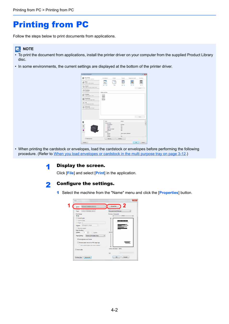 Printing from pc, Printing from pc -2 | TA Triumph-Adler 1855 User Manual | Page 71 / 212