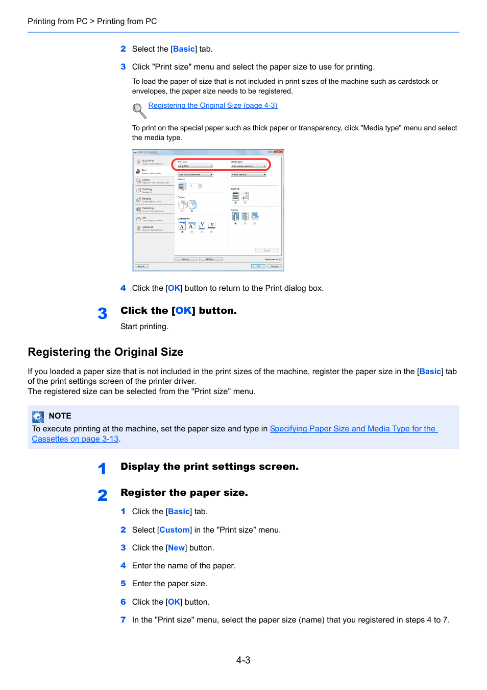 Registering the original size | TA Triumph-Adler 1855 User Manual | Page 72 / 212