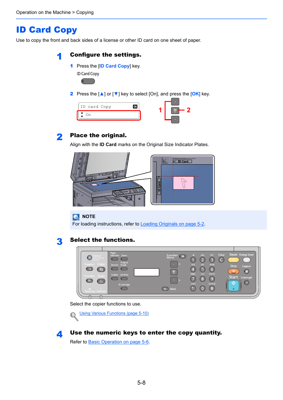 Id card copy, Id card copy -8 | TA Triumph-Adler 1855 User Manual | Page 87 / 212