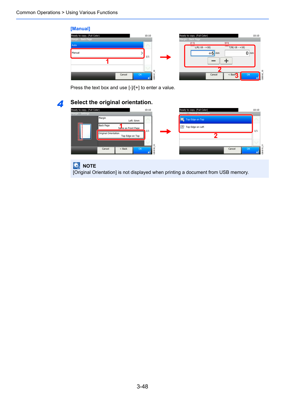 Select the original orientation | TA Triumph-Adler 206ci User Manual | Page 112 / 382