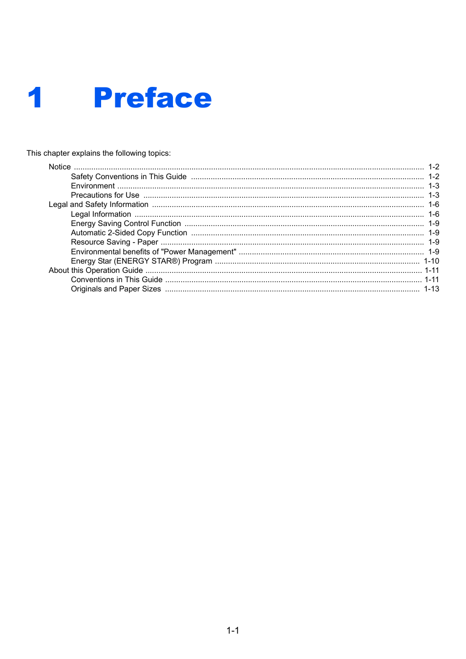 1 preface, Preface -1, 1preface | TA Triumph-Adler 206ci User Manual | Page 23 / 382