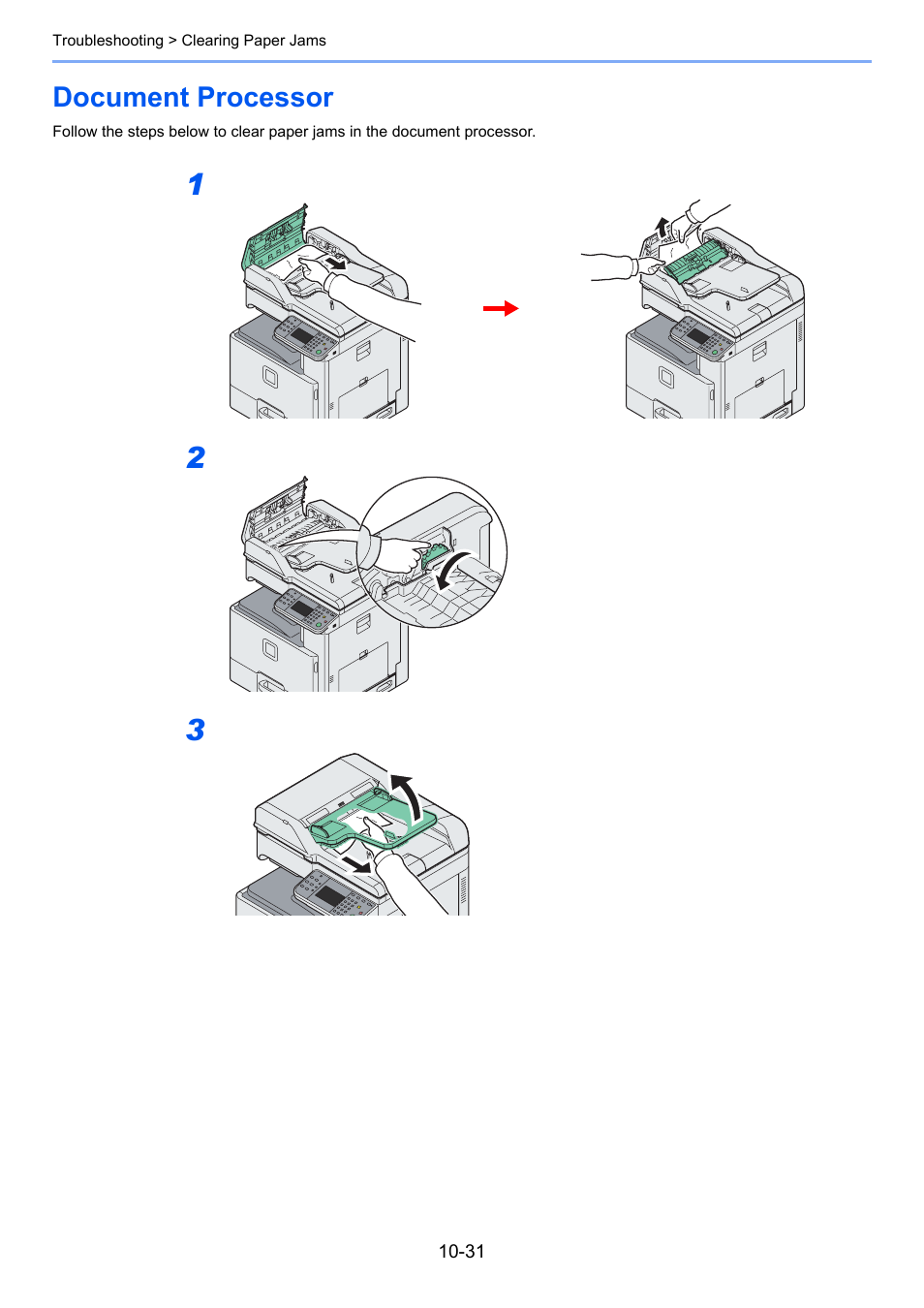 Document processor, Document processor -31 | TA Triumph-Adler 206ci User Manual | Page 347 / 382