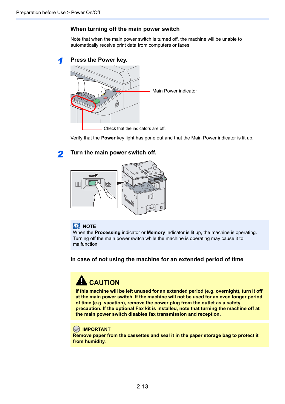 Caution | TA Triumph-Adler 206ci User Manual | Page 49 / 382