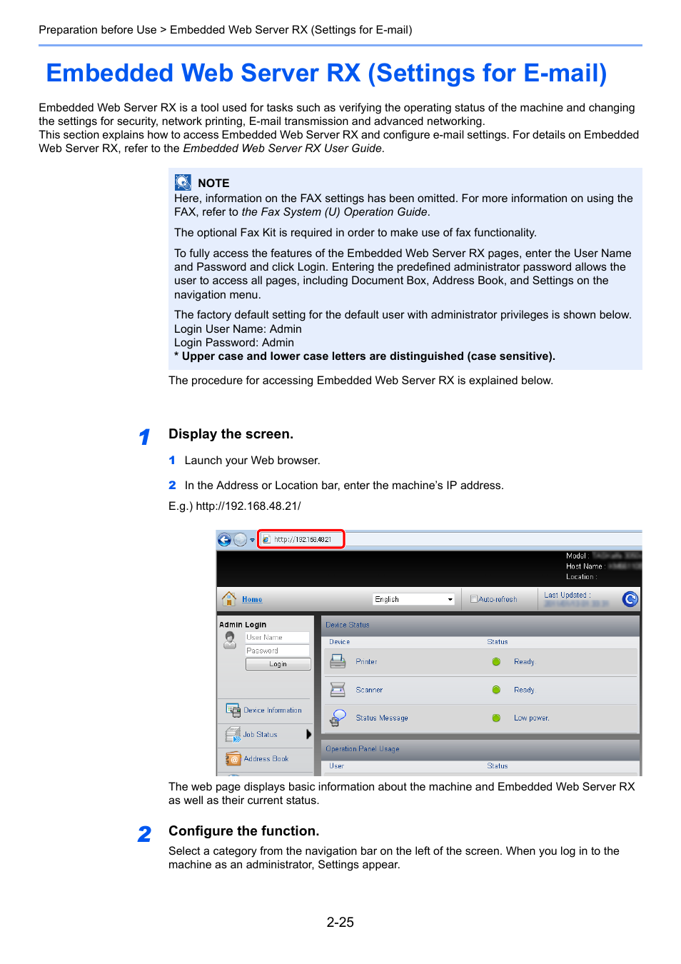 Embedded web server rx (settings for e-mail), Embedded web server rx (settings for e-mail) -25 | TA Triumph-Adler 206ci User Manual | Page 61 / 382