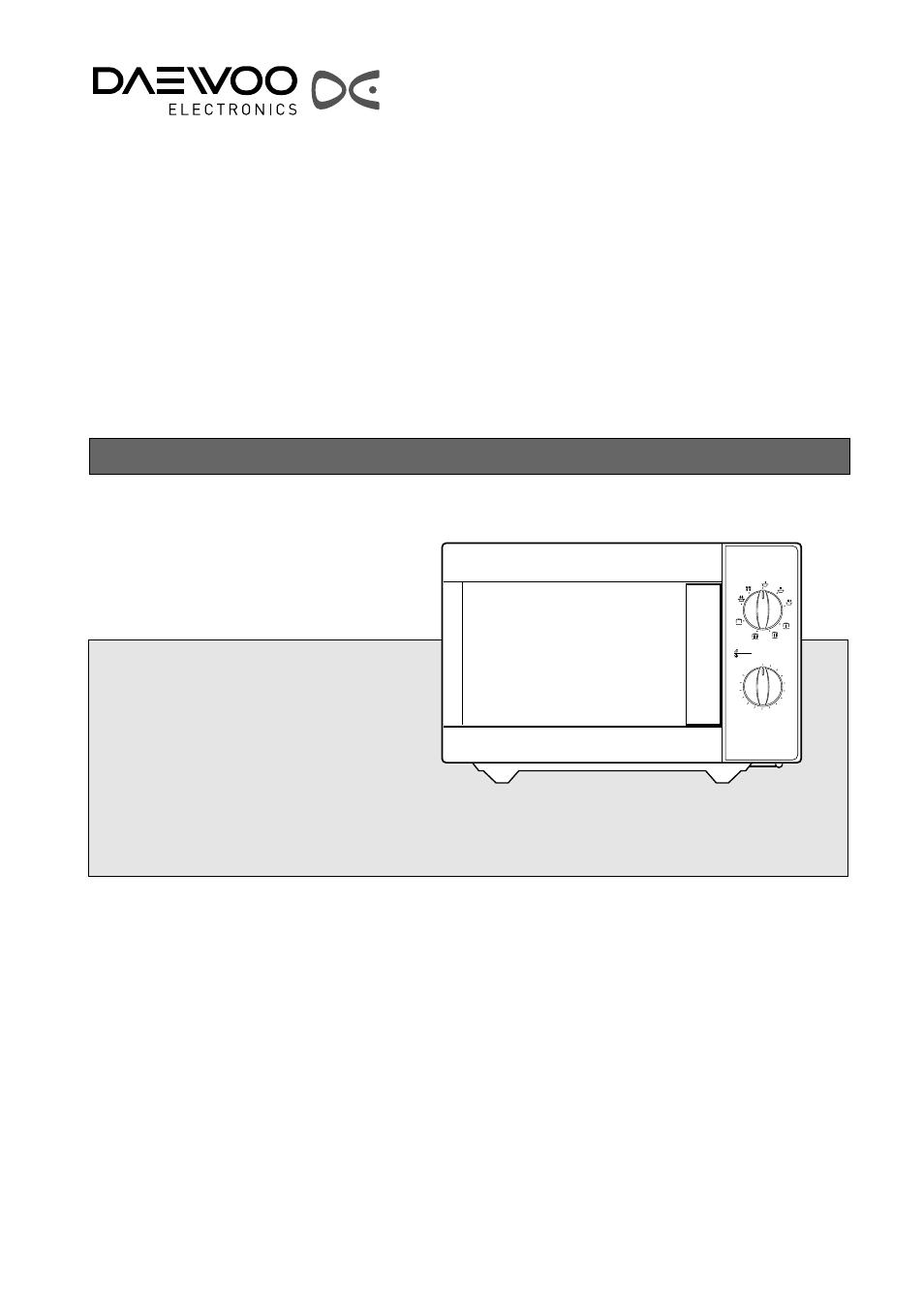 Daewoo KOG-8755 User Manual | 14 pages