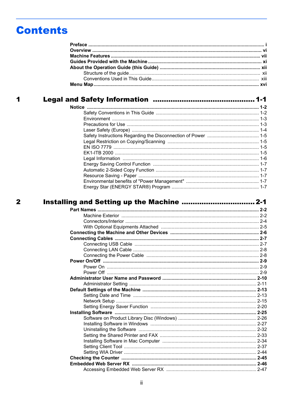 TA Triumph-Adler 2256 User Manual | Page 3 / 267