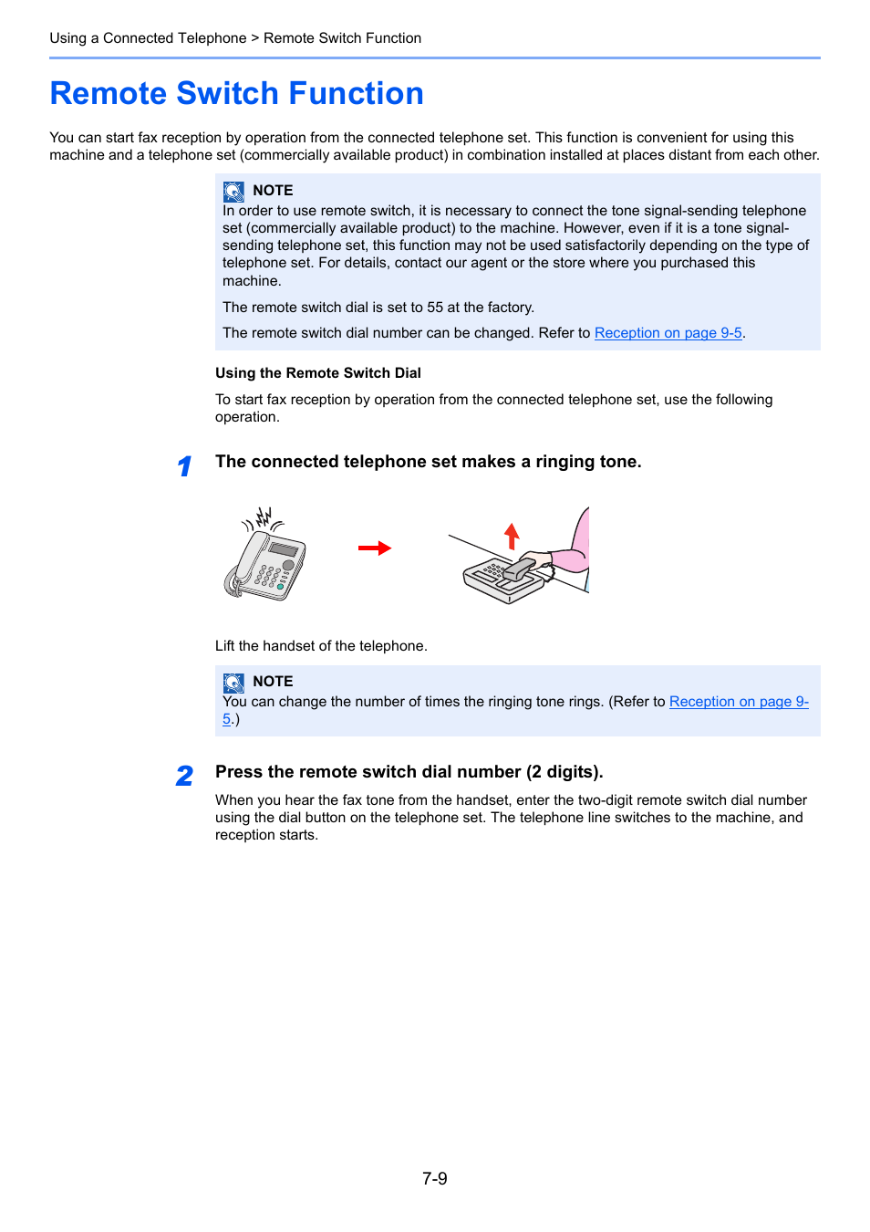 Remote switch function, Remote switch function -9, Remote switch function on | TA Triumph-Adler 2256 User Manual | Page 101 / 152