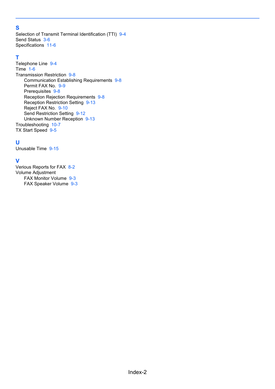 Index-2 s | TA Triumph-Adler 2256 User Manual | Page 149 / 152
