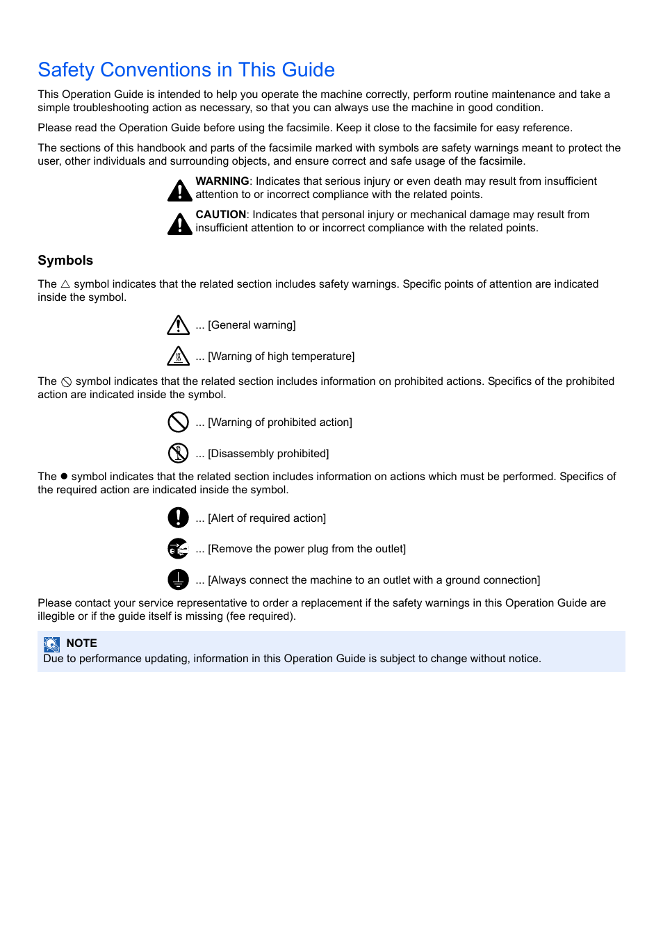 Safety conventions in this guide | TA Triumph-Adler 2256 User Manual | Page 2 / 152