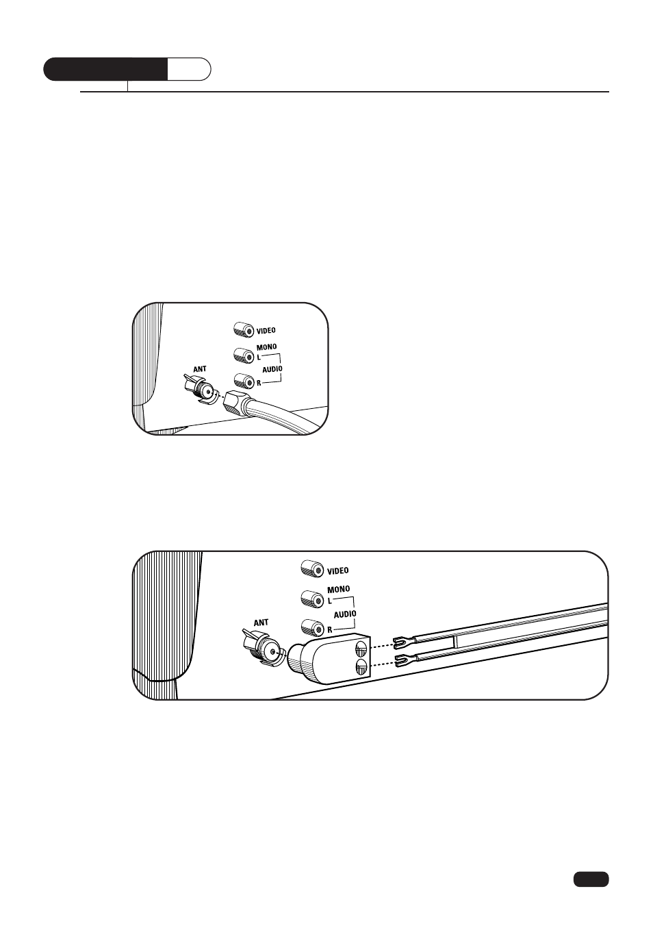 Connecting an antenna or cable to your tv | Daewoo DTQ 25S2FCV User Manual | Page 10 / 32