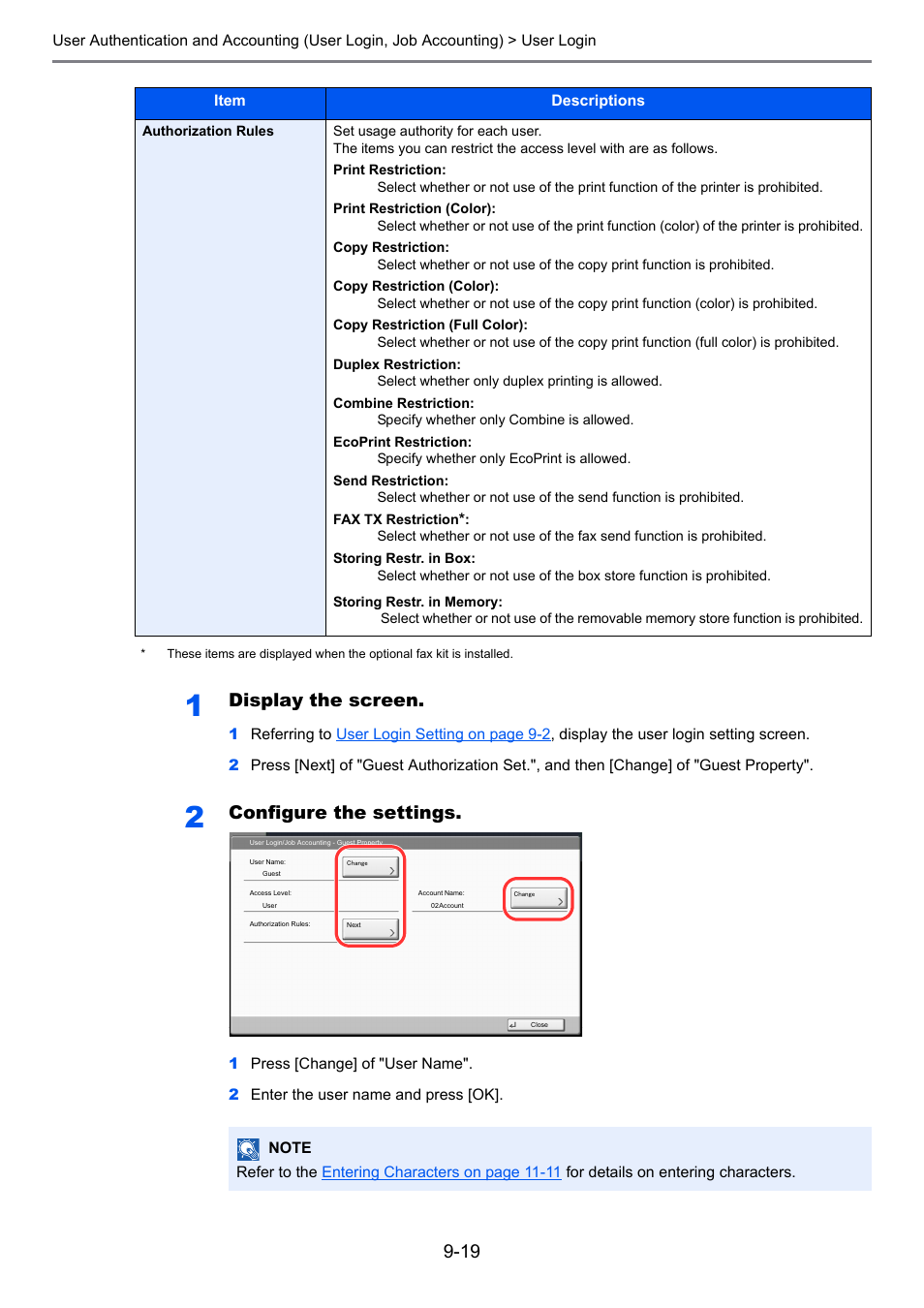 Display the screen, Configure the settings | TA Triumph-Adler 2500ci User Manual | Page 413 / 530