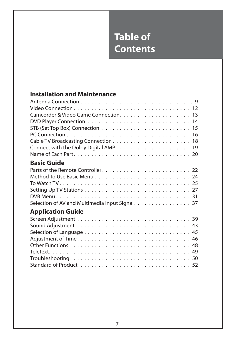 Daewoo DLT-26C2 User Manual | Page 7 / 53