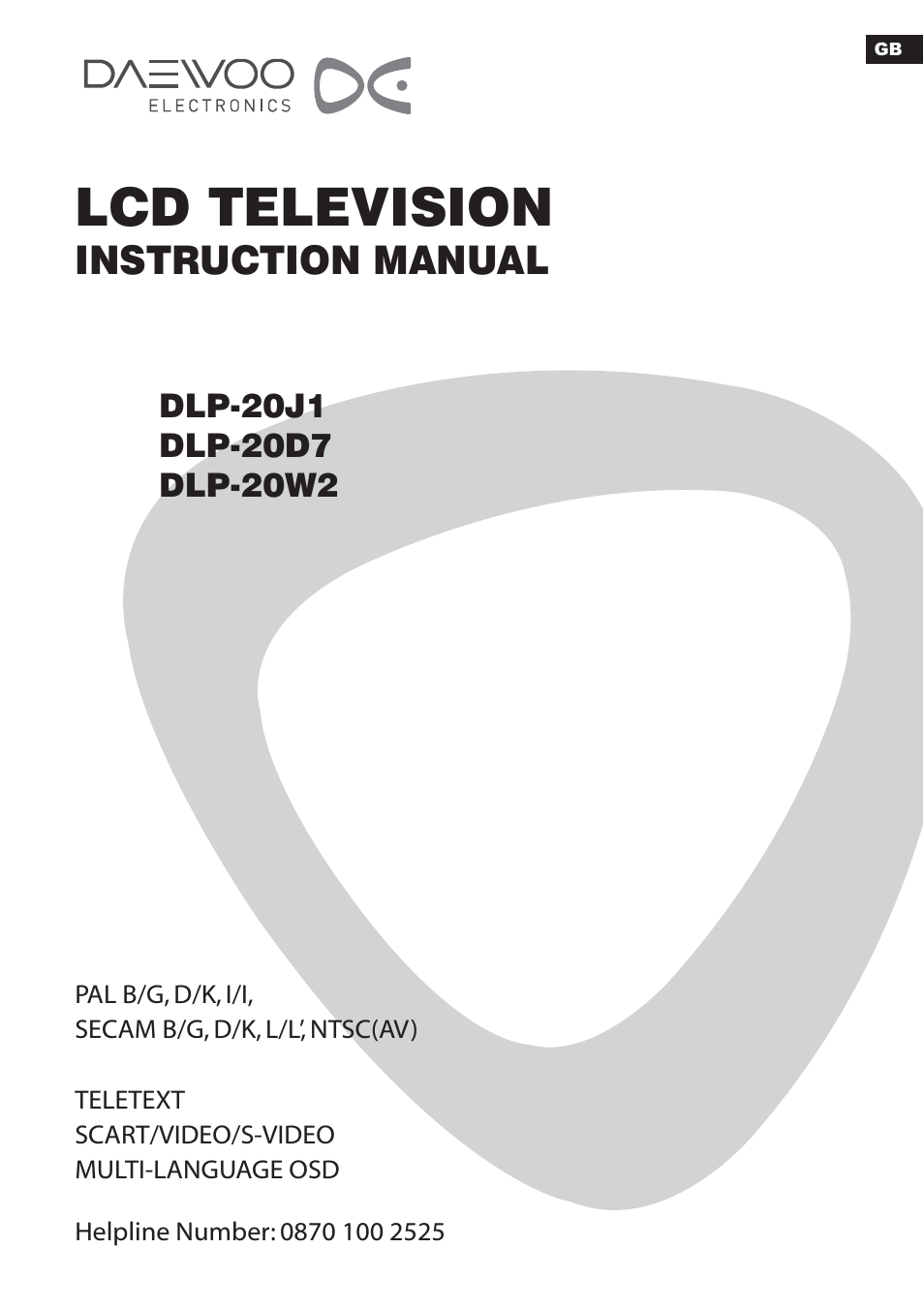 Daewoo DLP-20J1 User Manual | 31 pages