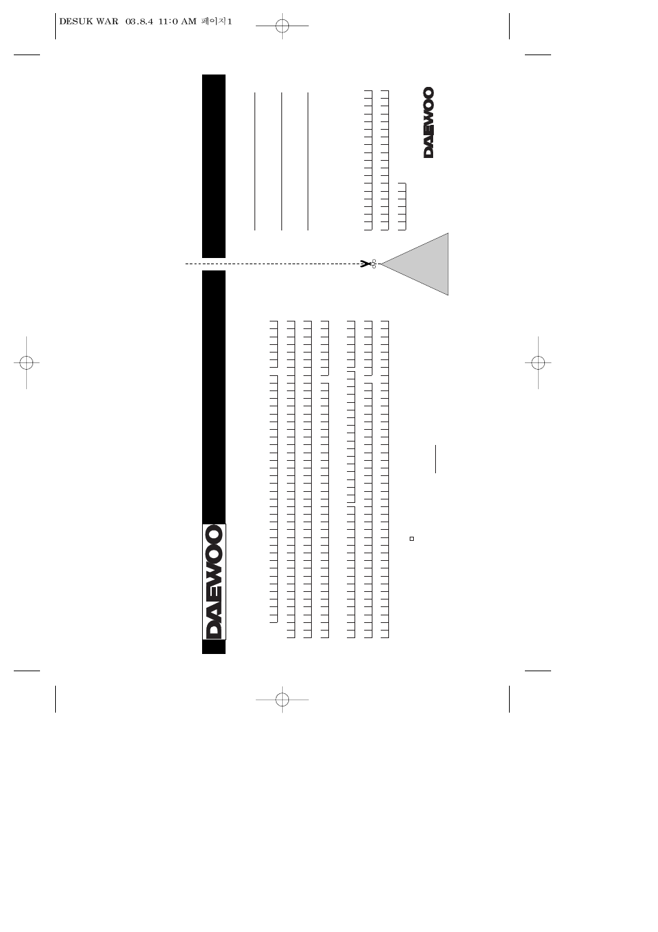 Anuf acturer, Uarantee, Guarantee registra tion impor t ant | Daewoo SD-9500P User Manual | Page 57 / 58