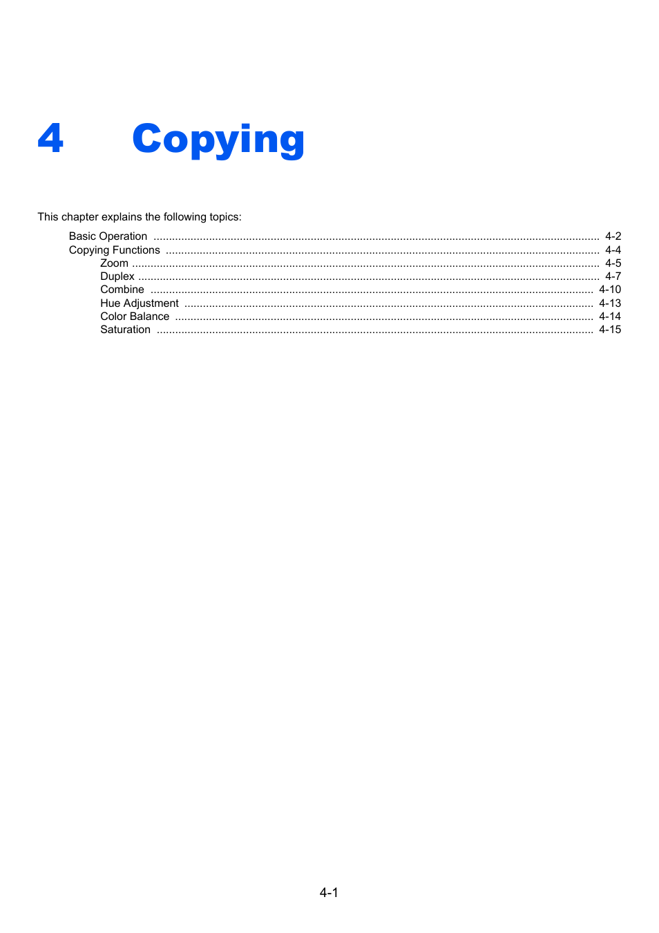 4 copying, Copying -1, Copying | 4copying | TA Triumph-Adler 261ci User Manual | Page 135 / 396