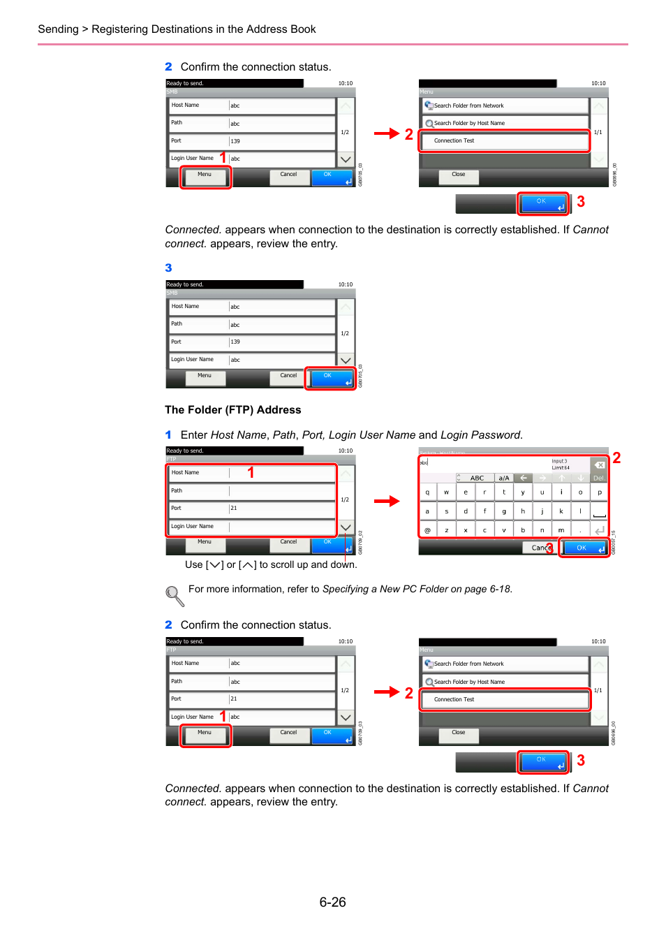 Use [ ] or [ ] to scroll up and down | TA Triumph-Adler 261ci User Manual | Page 188 / 396