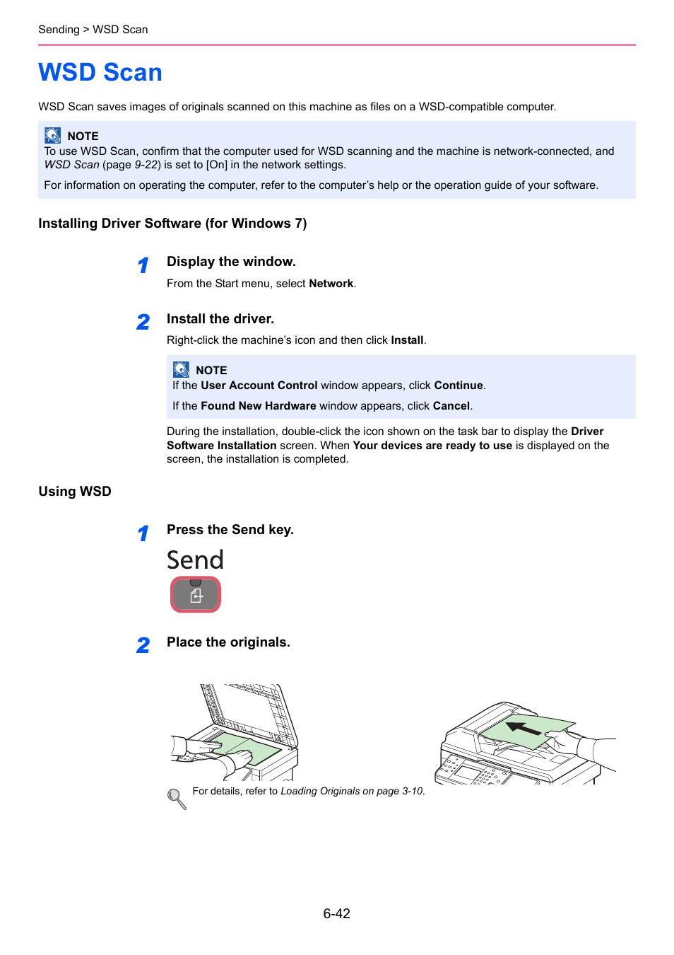 Wsd scan, Wsd scan -42, E 6-42 | TA Triumph-Adler 261ci User Manual | Page 204 / 396