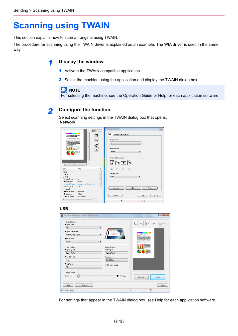Scanning using twain, Scanning using twain -45 | TA Triumph-Adler 261ci User Manual | Page 207 / 396