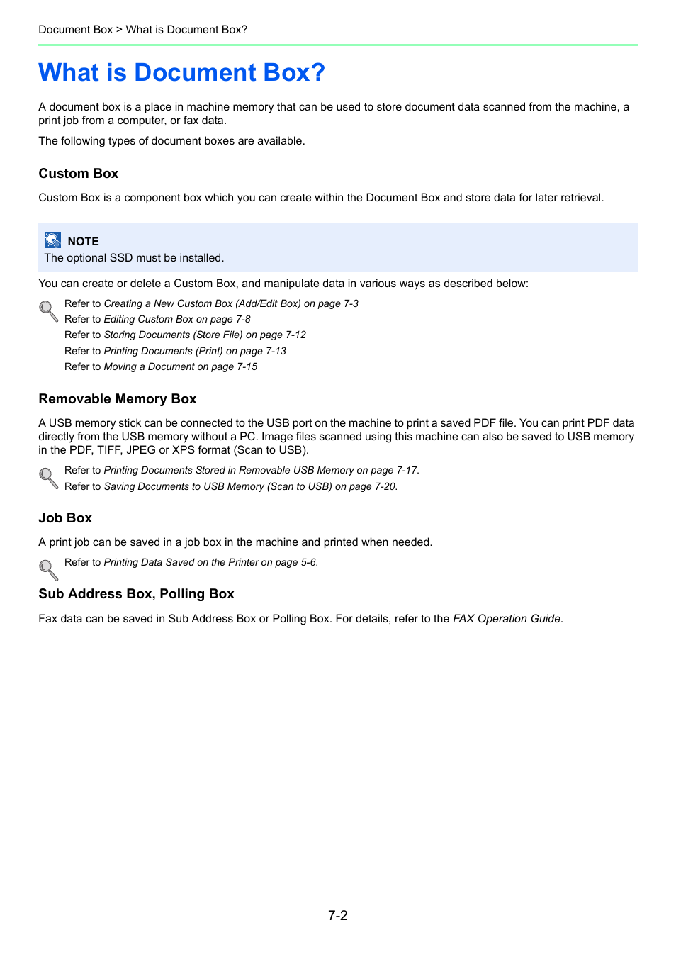What is document box, What is document box? -2 | TA Triumph-Adler 261ci User Manual | Page 210 / 396
