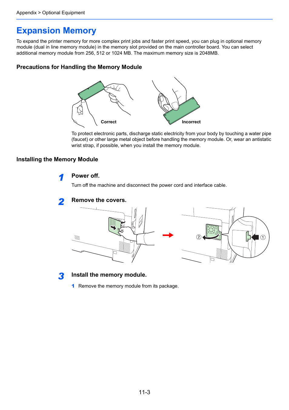 Expansion memory, Expansion memory -3 | TA Triumph-Adler 261ci User Manual | Page 365 / 396