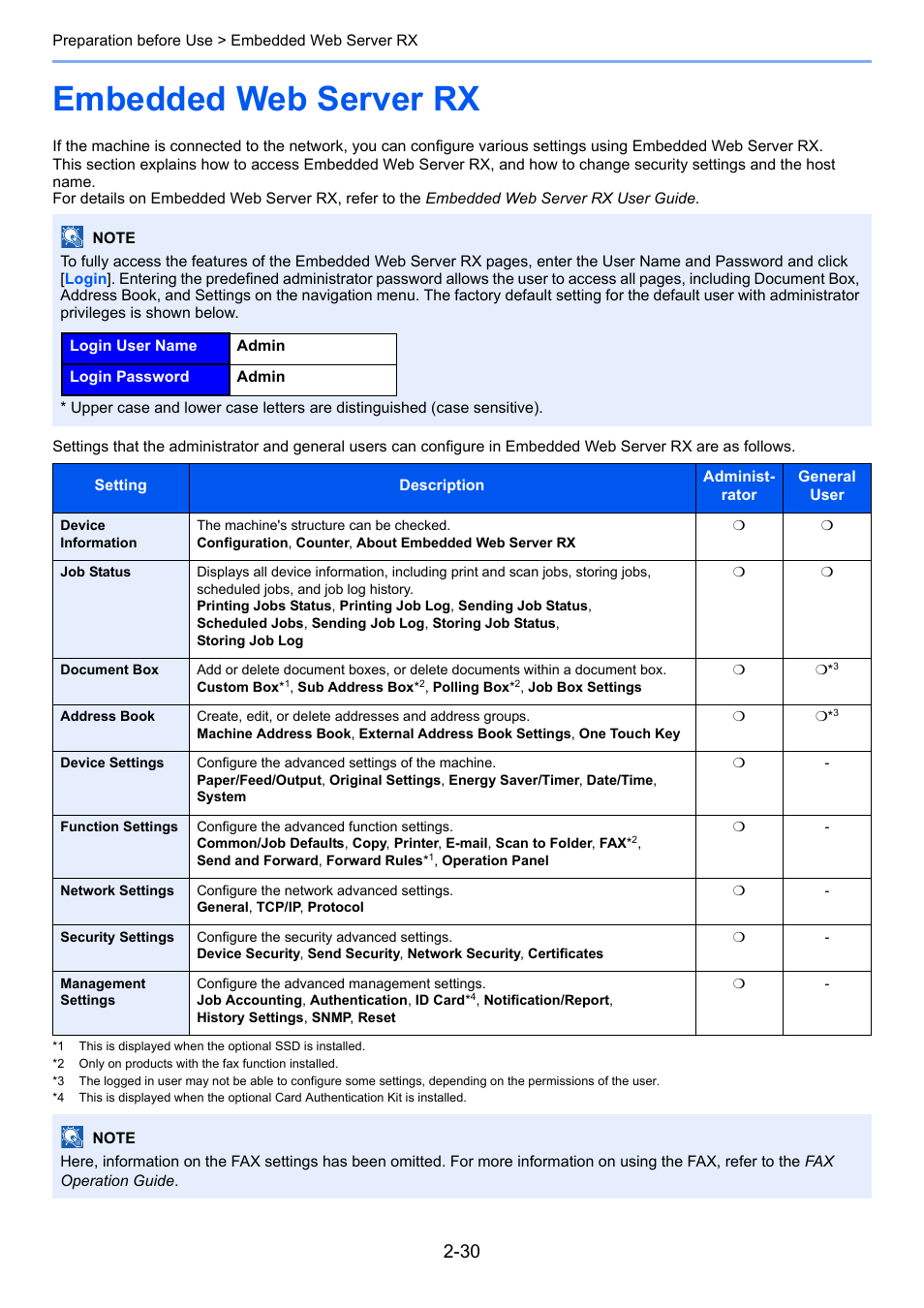 Embedded web server rx, Embedded web server rx -30 | TA Triumph-Adler 261ci User Manual | Page 66 / 396