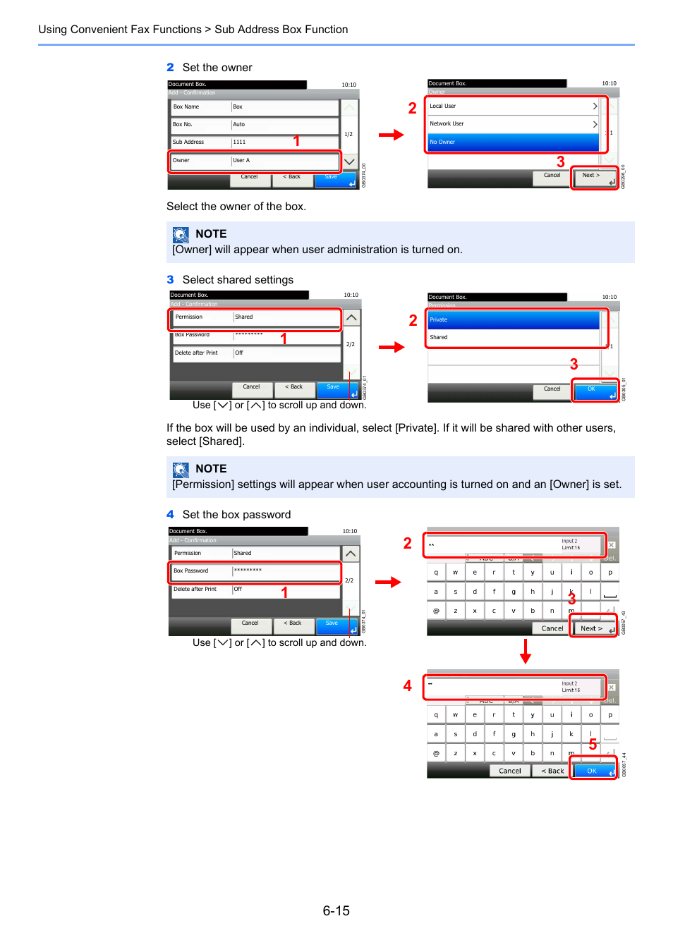 Use [ ] or [ ] to scroll up and down | TA Triumph-Adler 261ci User Manual | Page 100 / 212