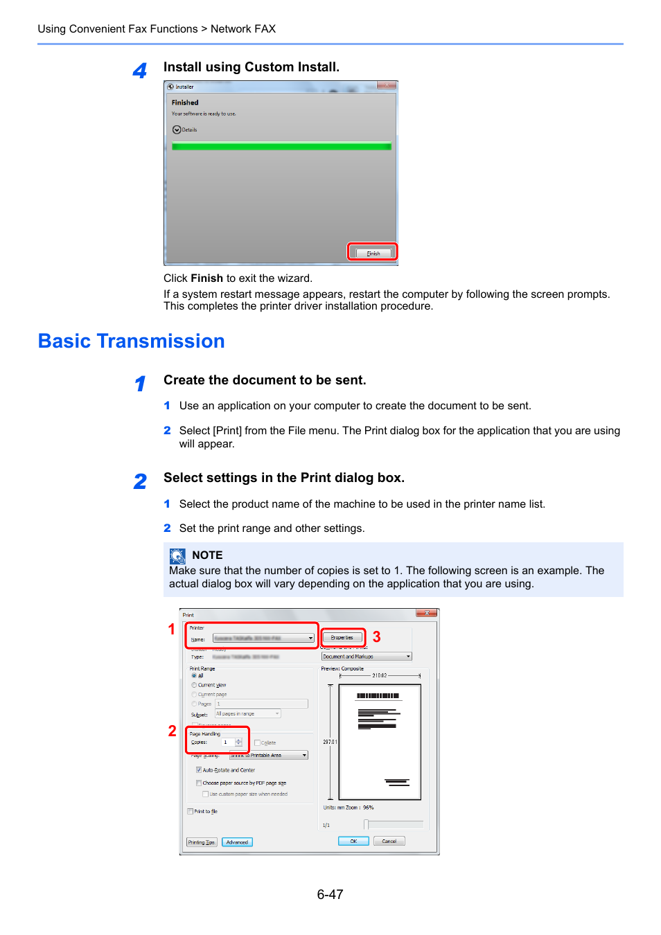 Basic transmission, Basic transmission -47 | TA Triumph-Adler 261ci User Manual | Page 132 / 212