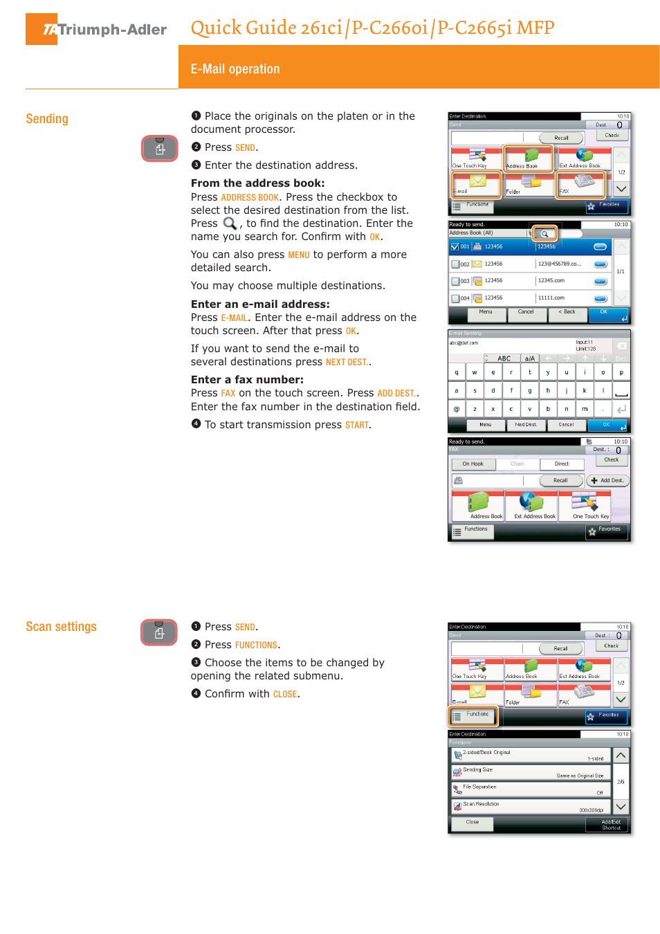 TA Triumph-Adler 261ci User Manual | 4 pages