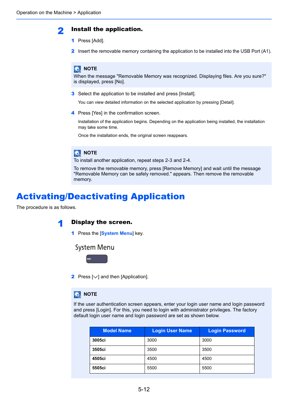 Activating/deactivating application, Activating/deactivating application -12 | TA Triumph-Adler 3005ci User Manual | Page 188 / 572