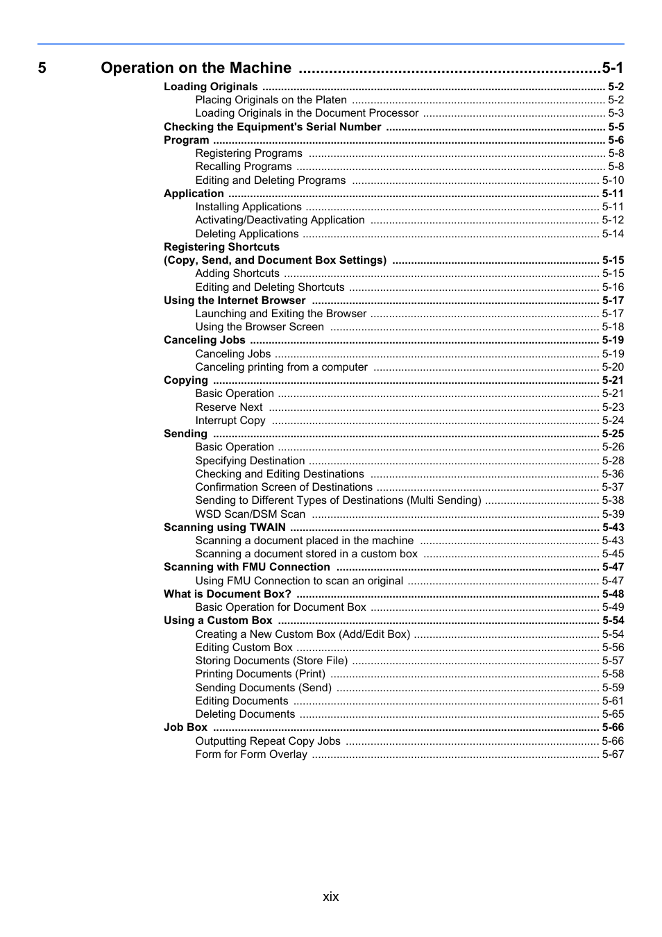 5operation on the machine -1 | TA Triumph-Adler 3005ci User Manual | Page 20 / 572